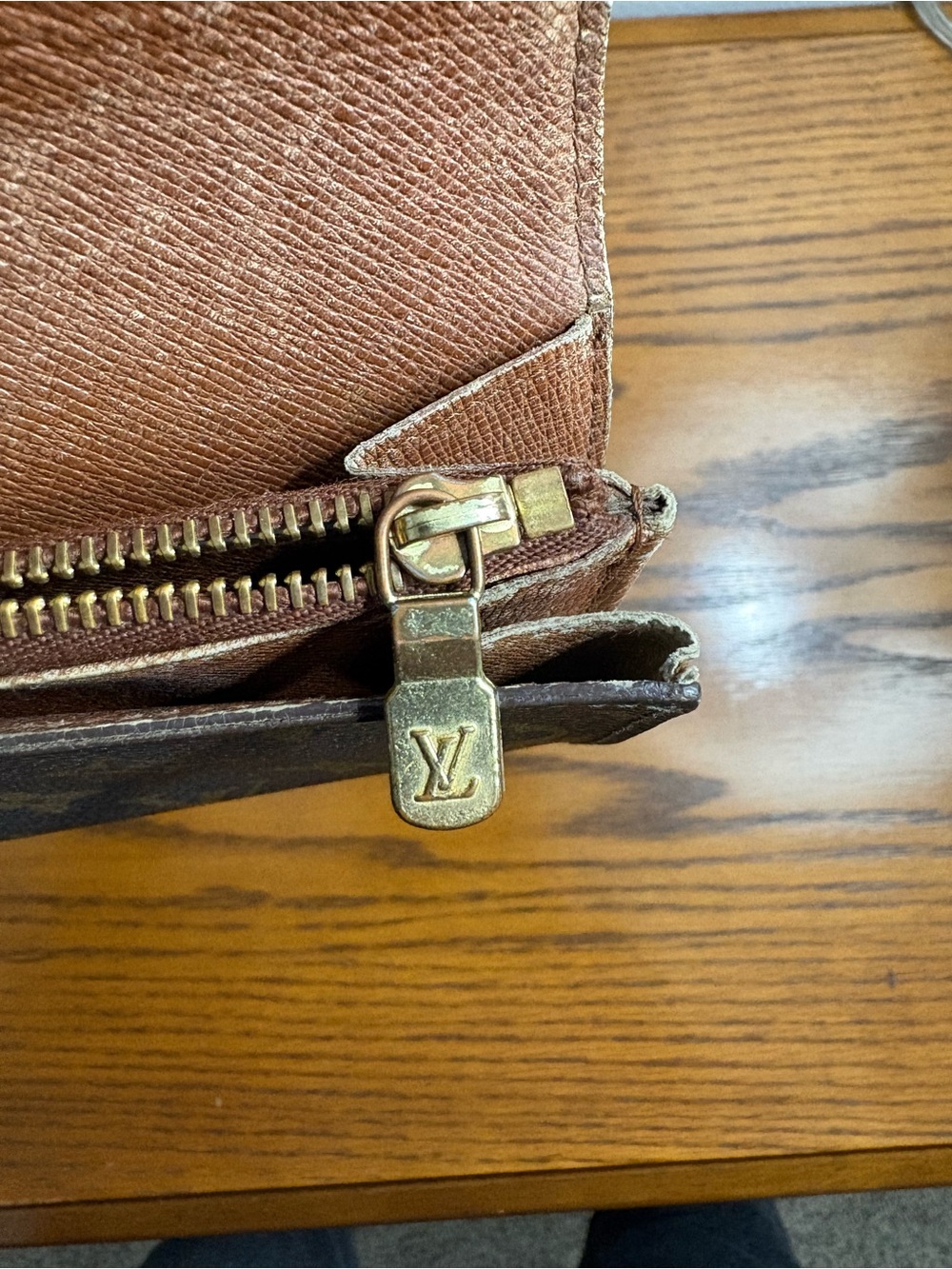 Louis Vuitton Brown Monogram Canvas Fold Wallet with Gold Snap - Picture 11 of 11